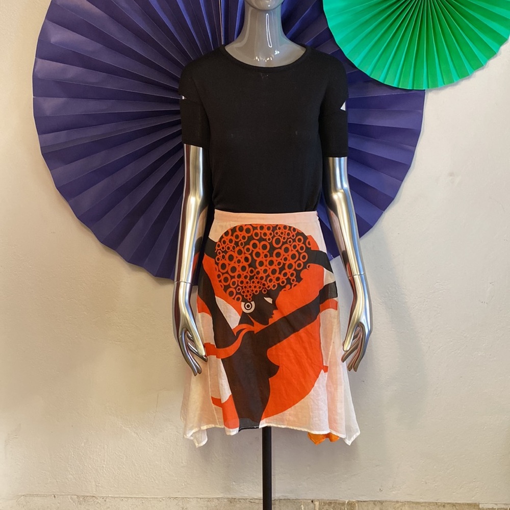 Custo Barcelona Graphic Print Skirt, 4